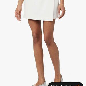 The Drop Women's Kamila A-line Mini Skort Size Small Ivory